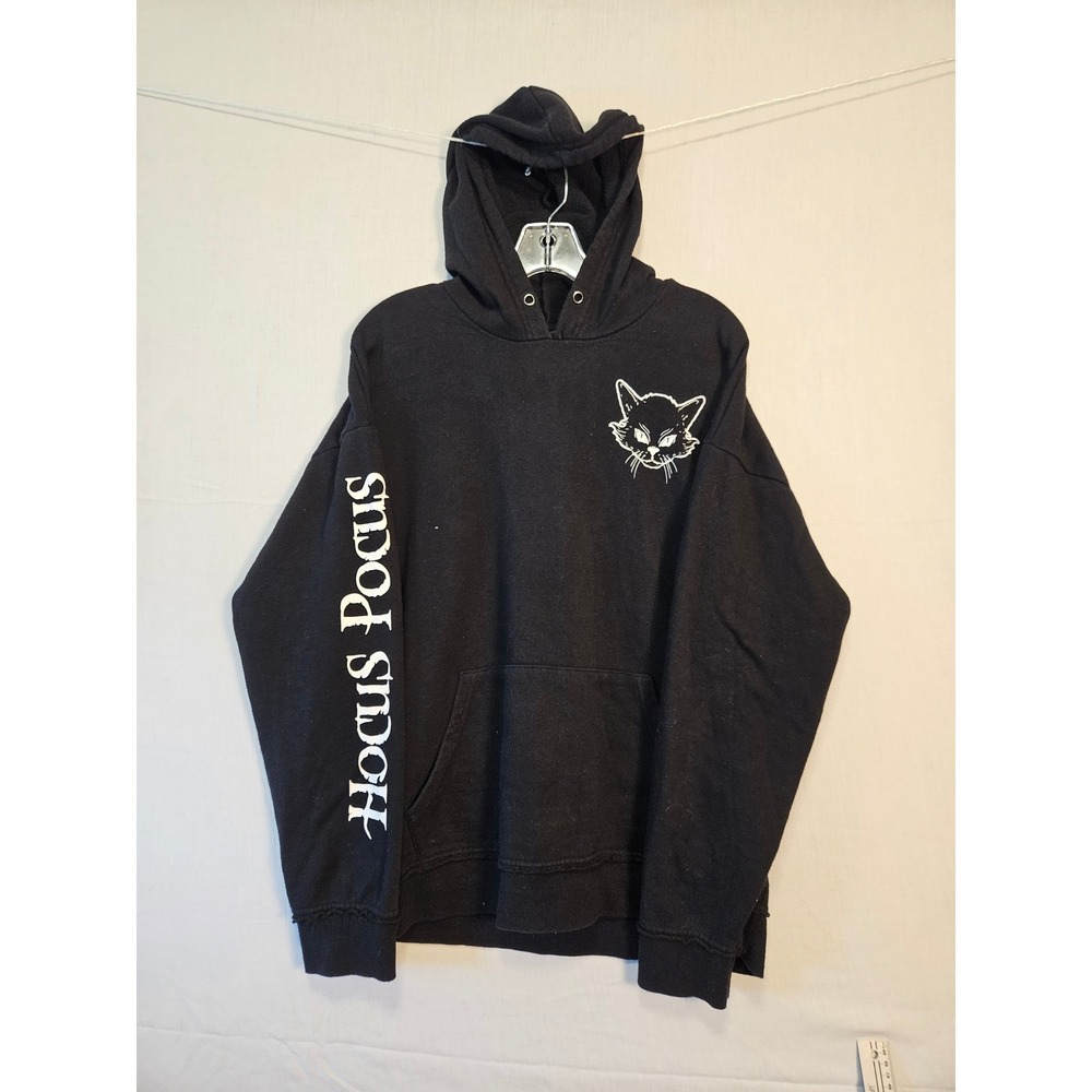 Disney Our Universe Hocus Pocus Binx Black Flame Candle Hoodie Black Medium